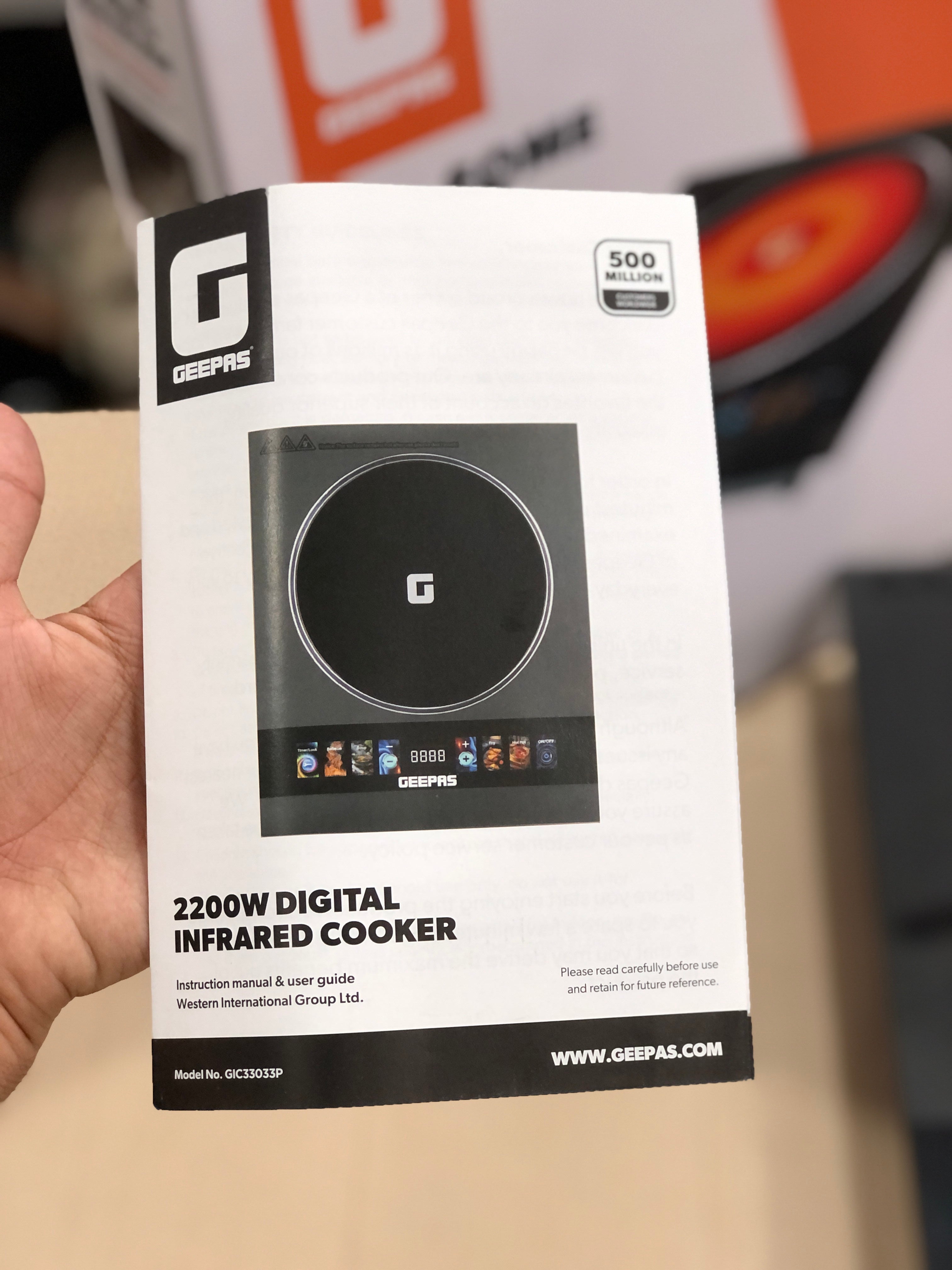 Geepas Digital Infrared Universal Hot Plate GIC33033P