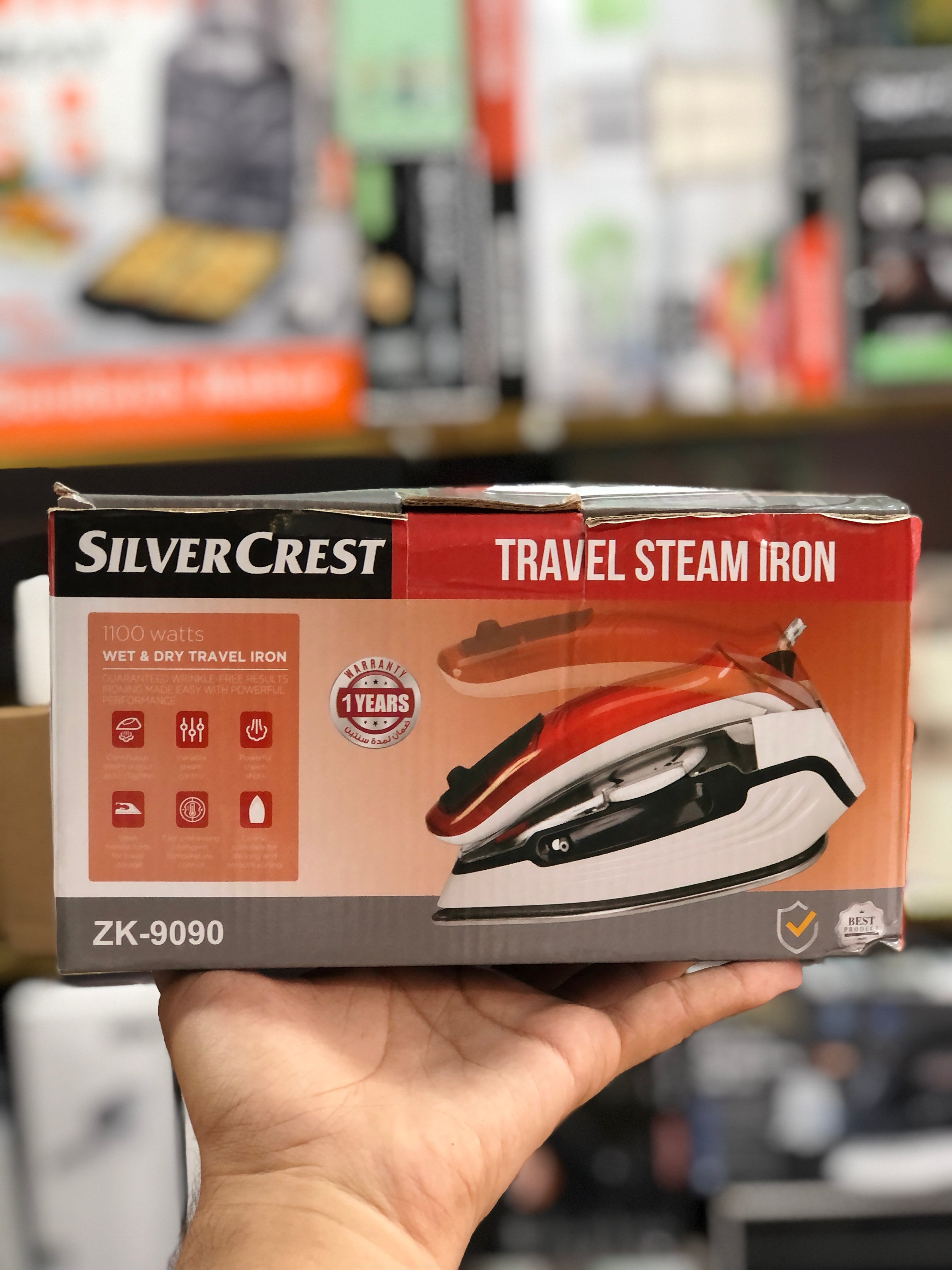 Silver Crest Travel Steam Iron ZK-9090