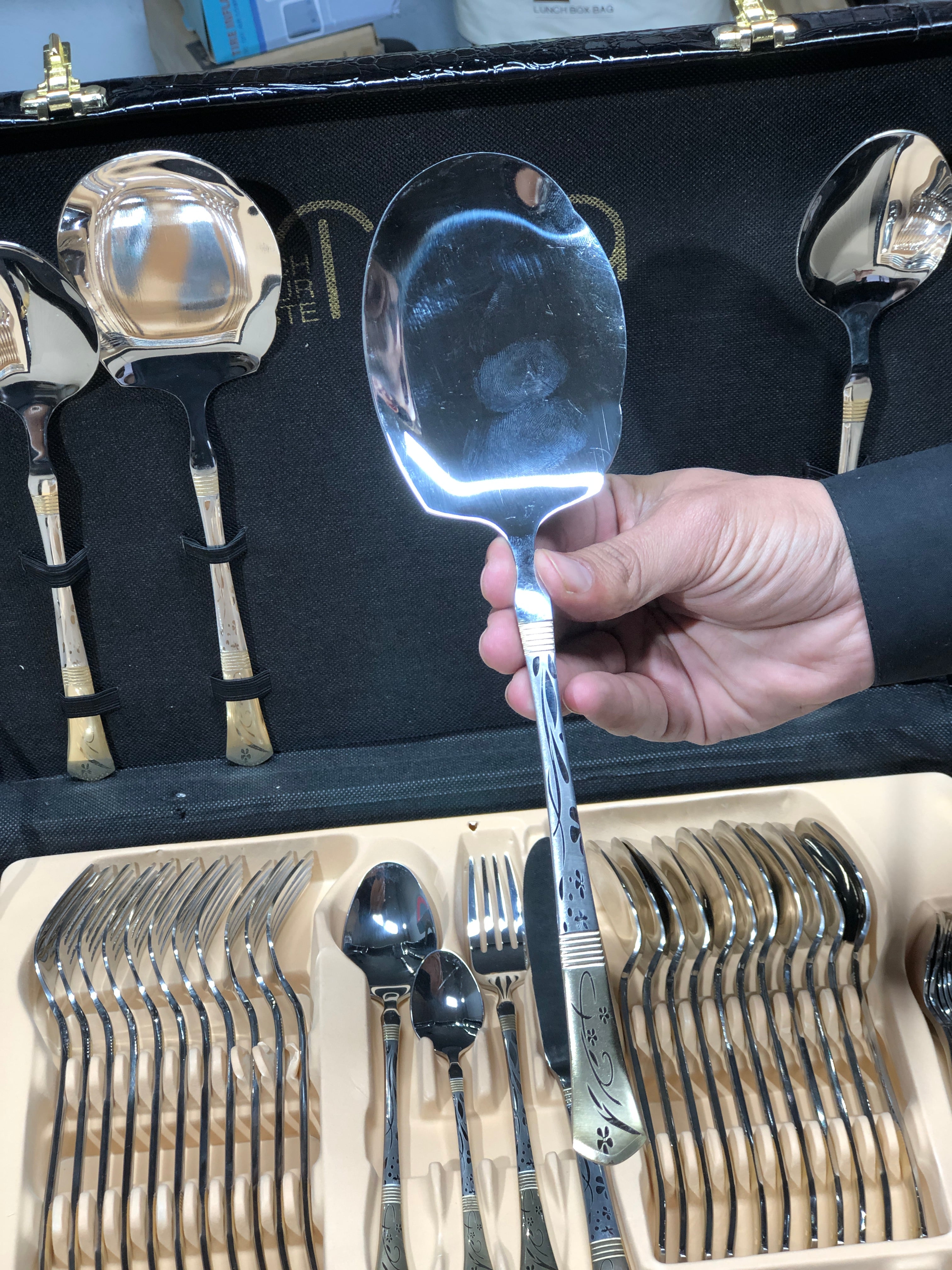 Tisa 53pcs 12 person Cutlery Set