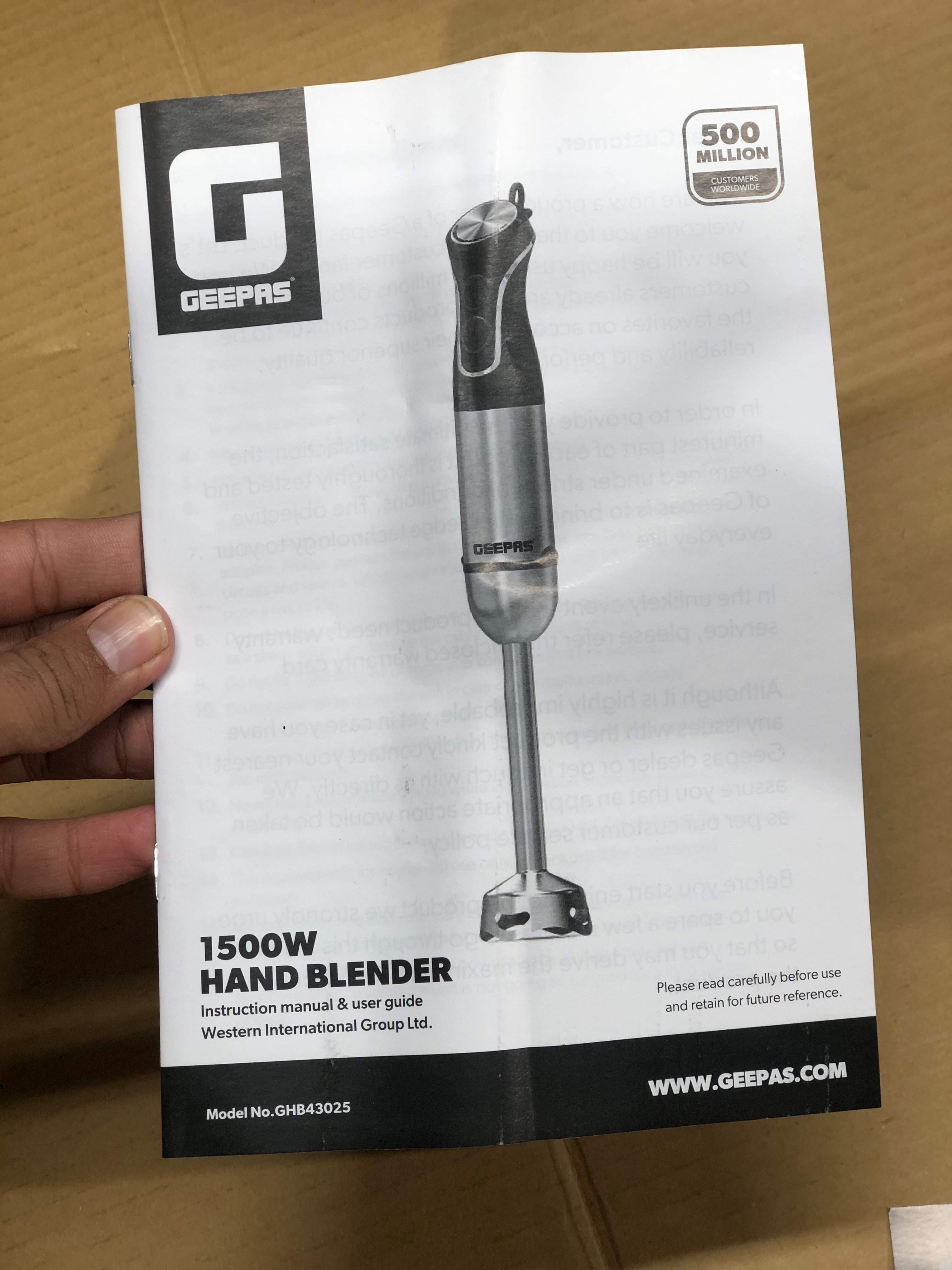 Geepas Single Blender GHB-43025