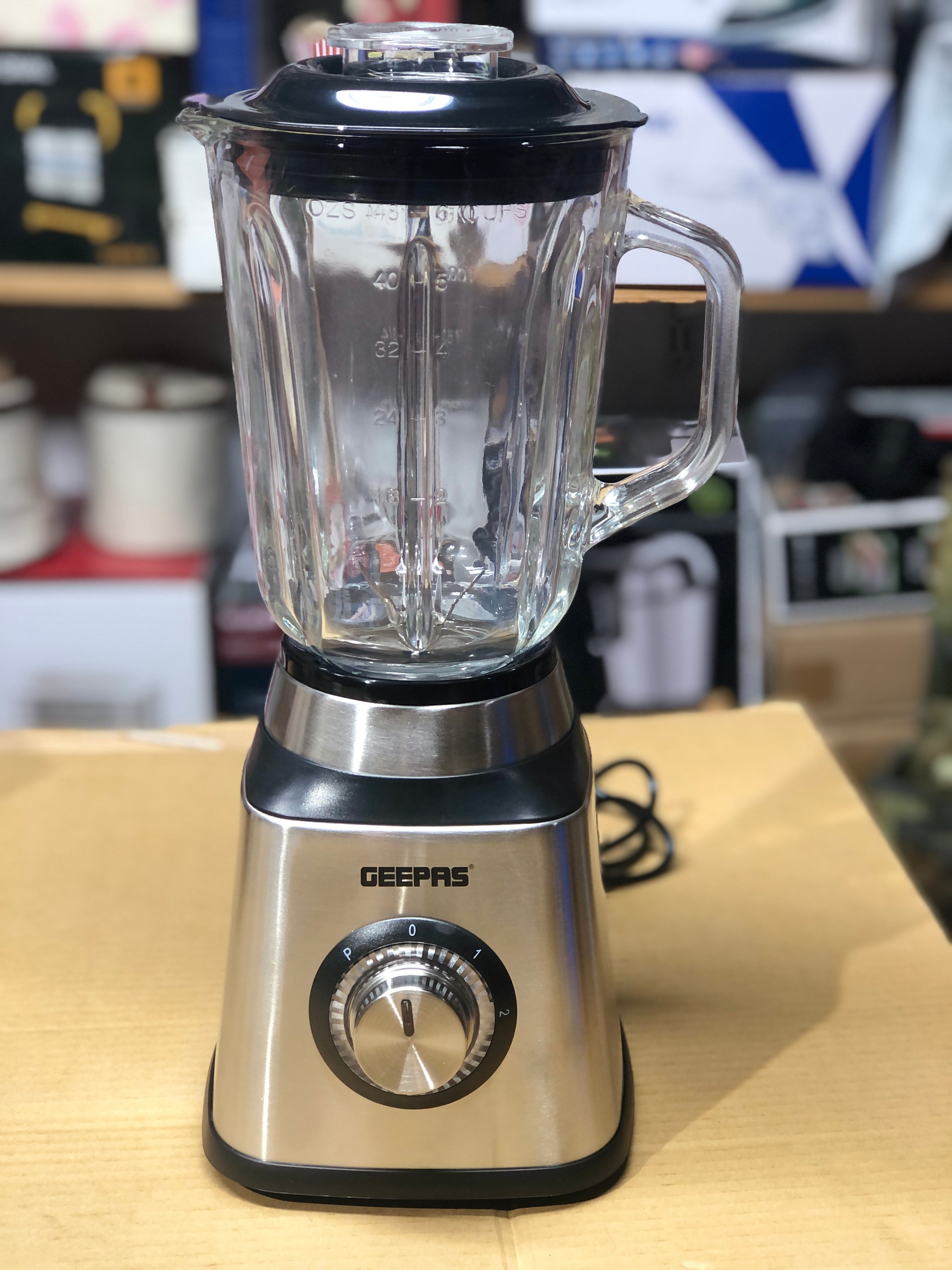 GEEPAS 2 in 1 Steel Blender 600W-44076