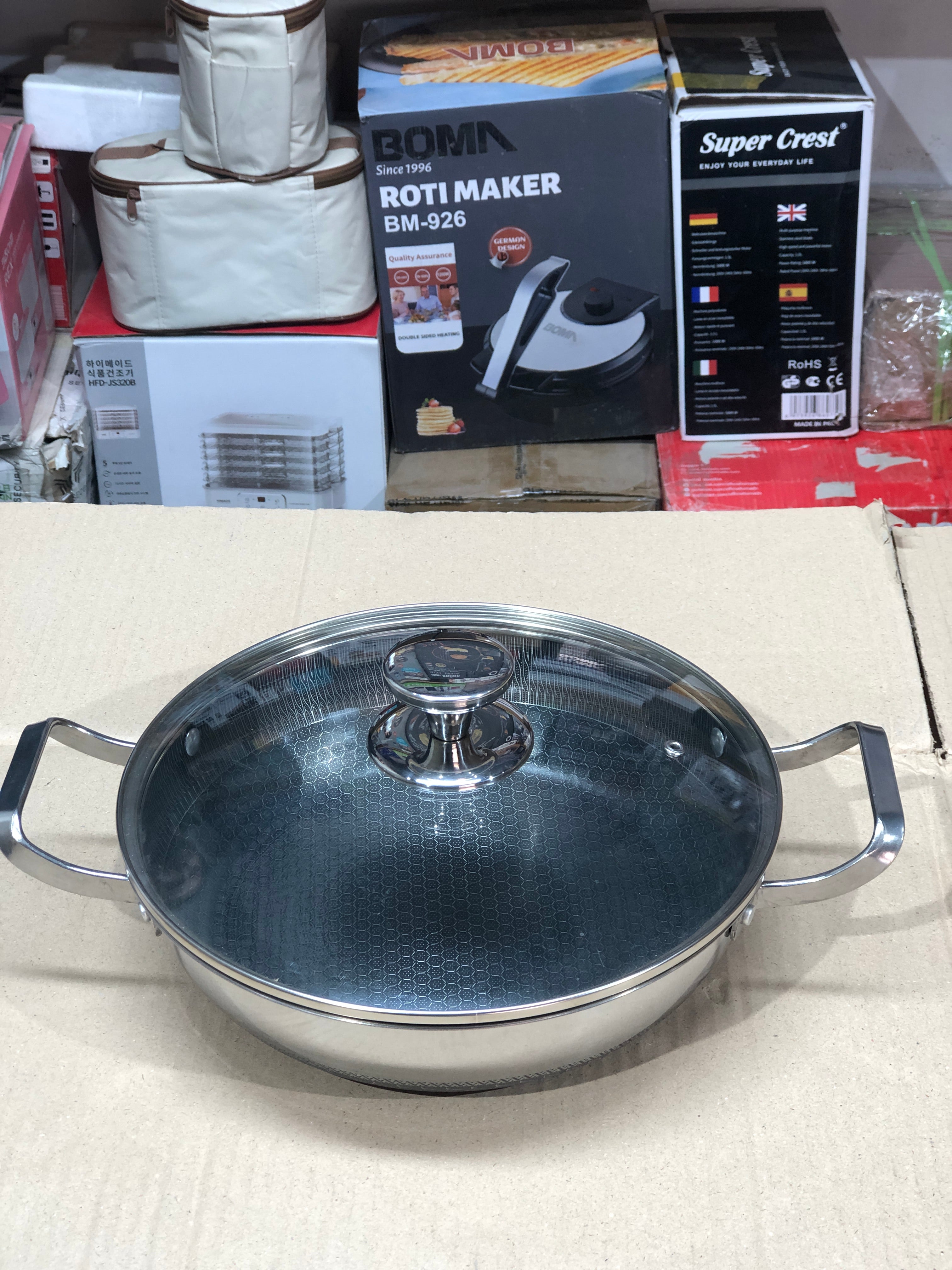 Imported Honey Comb Shallow 3pc Open Cookware Set