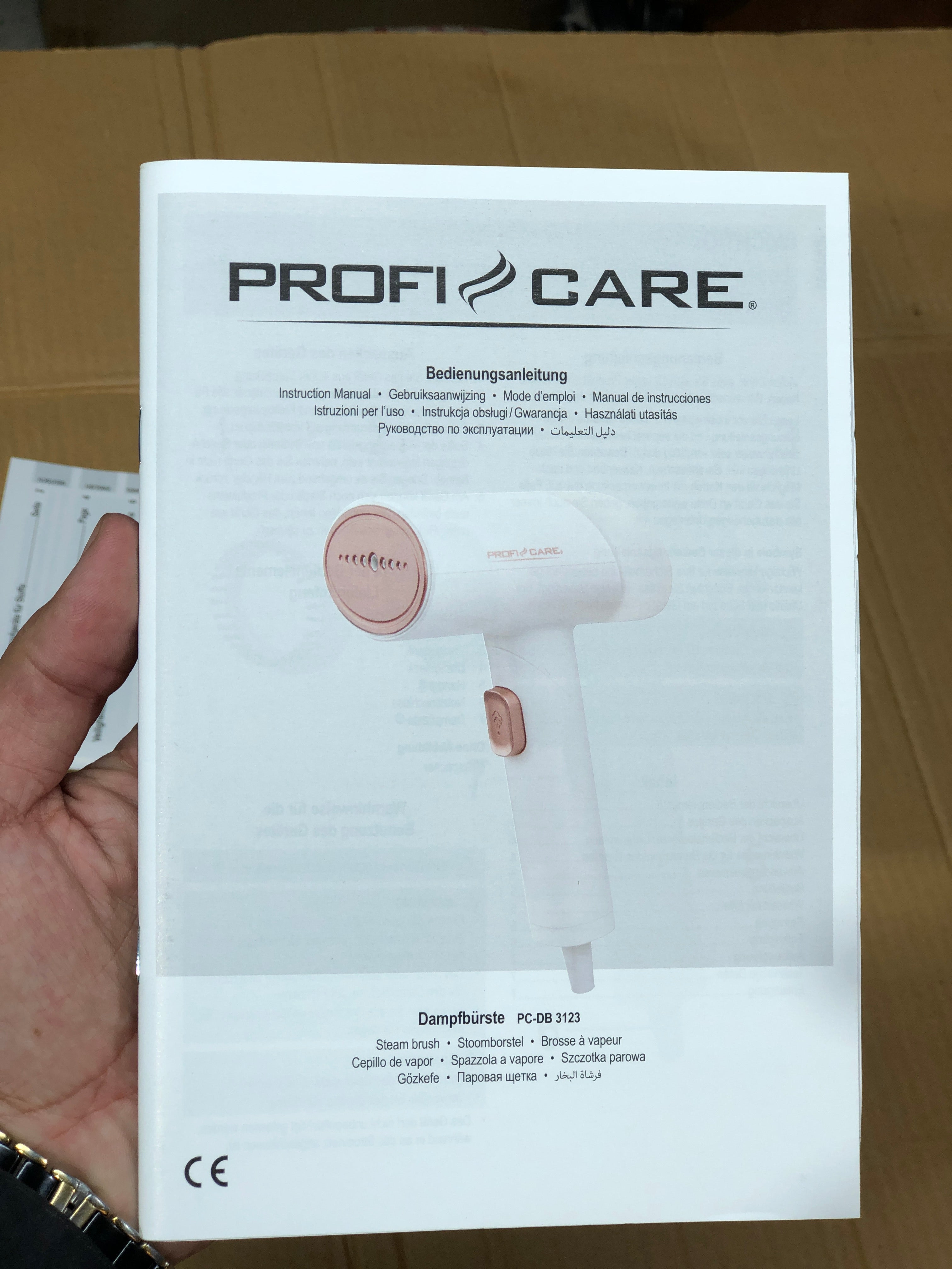 PROFI-CARE Foldable Garment Steamer DB 3123