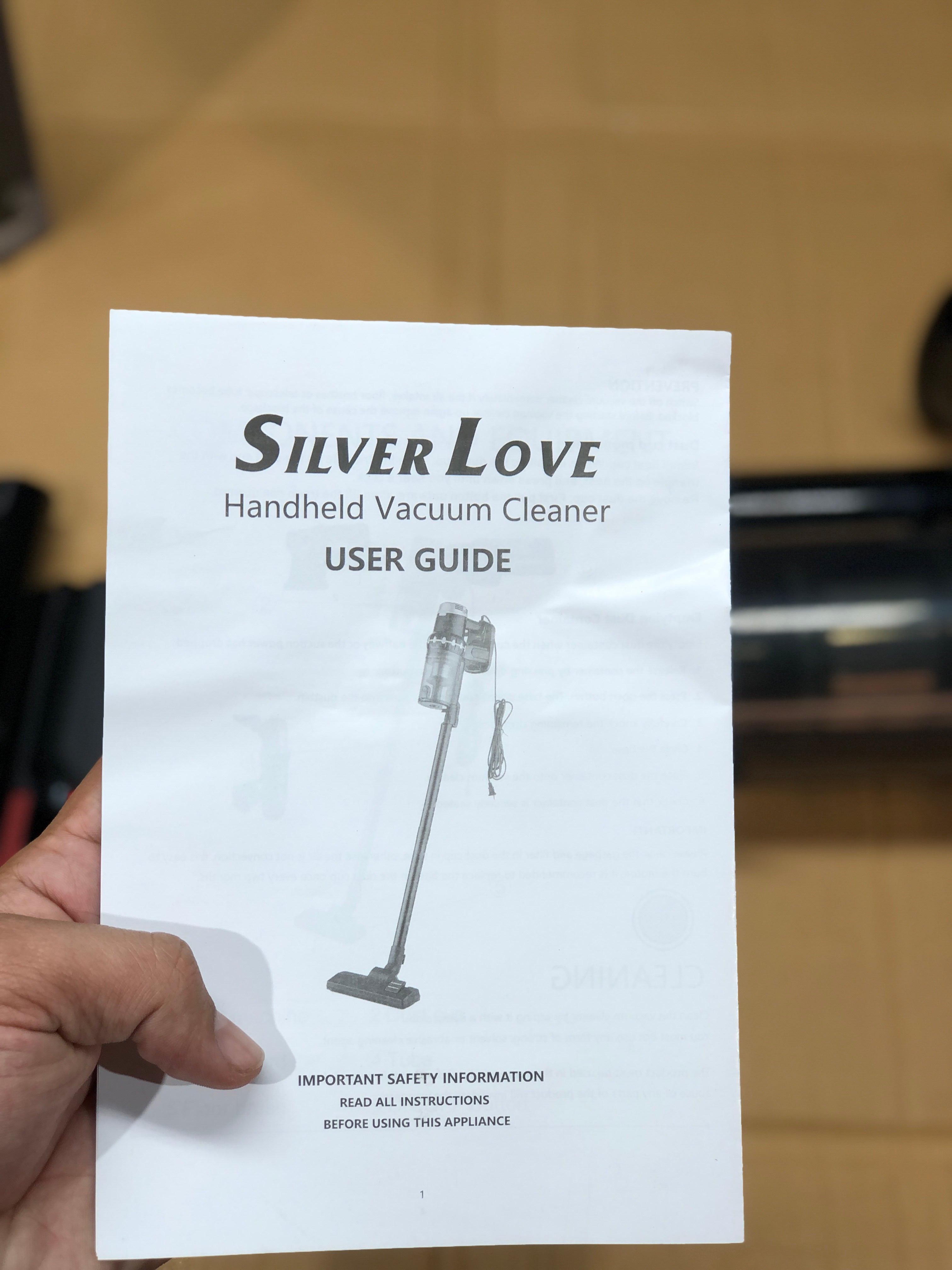 Silver Love Stick & Handheld Vacuum Cleaner 1908