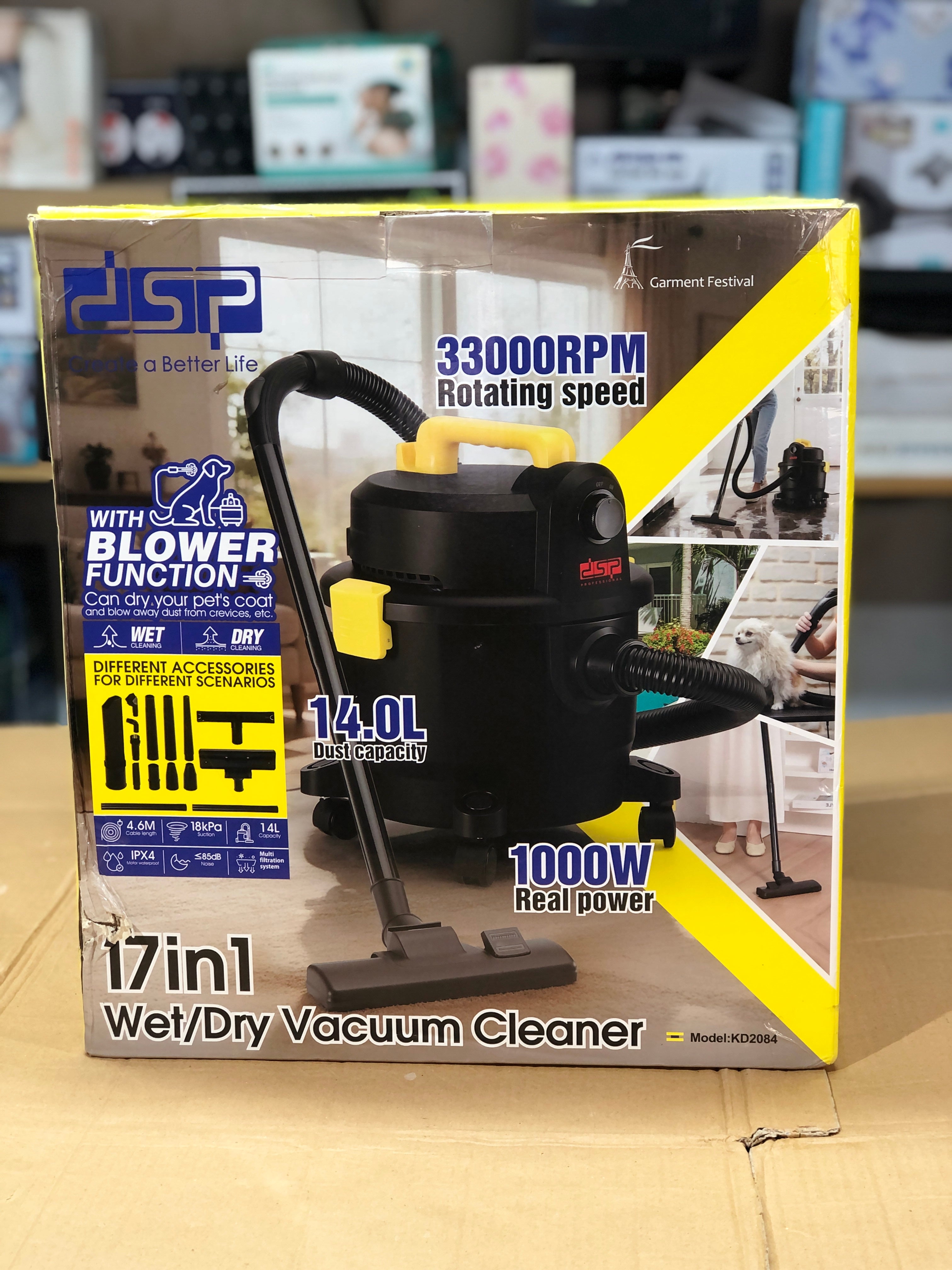 DSP 17 in 1 Wet & Dry Vacuum Cleaner & Blower