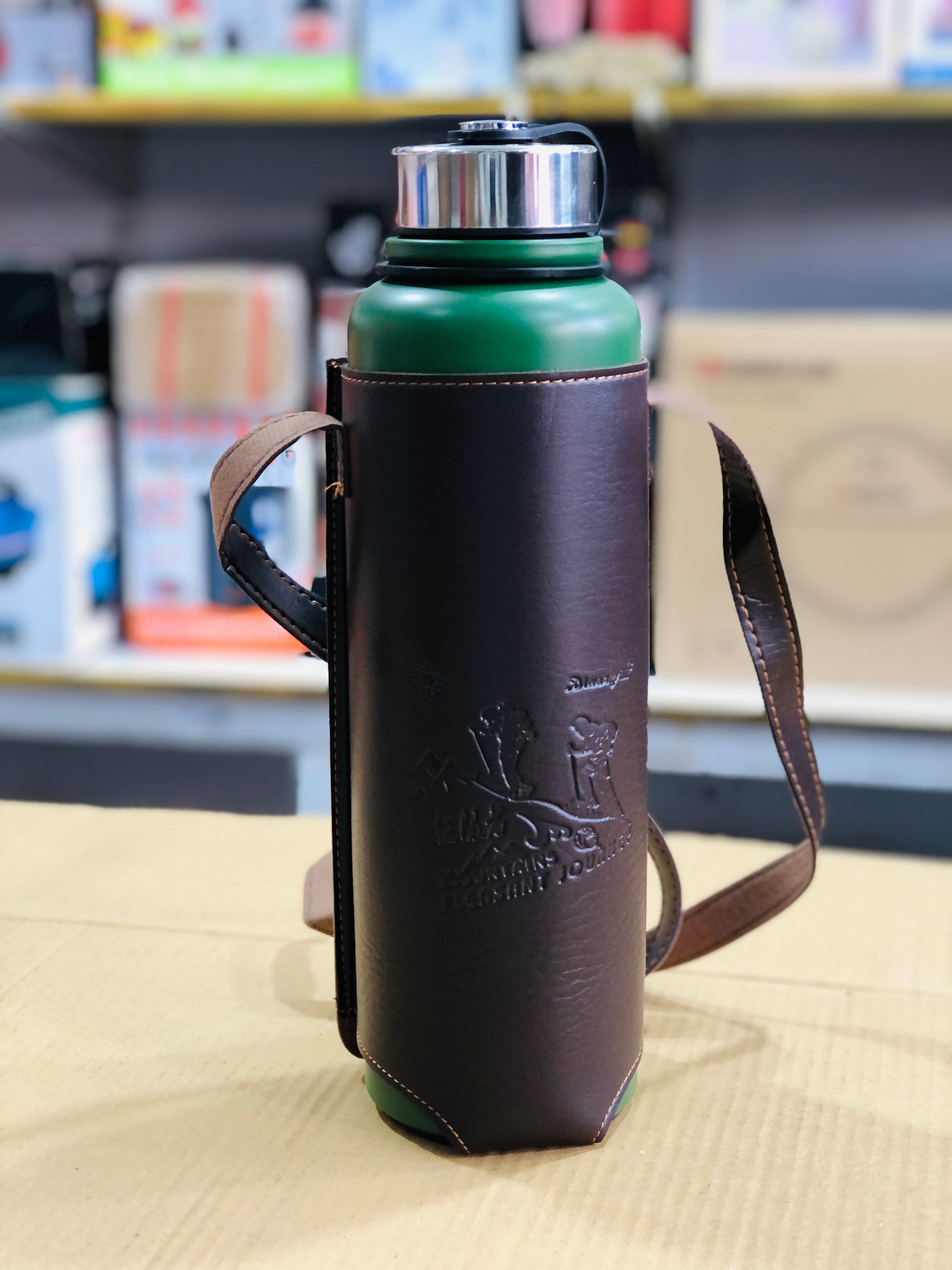 Imported Leather Water Bottles