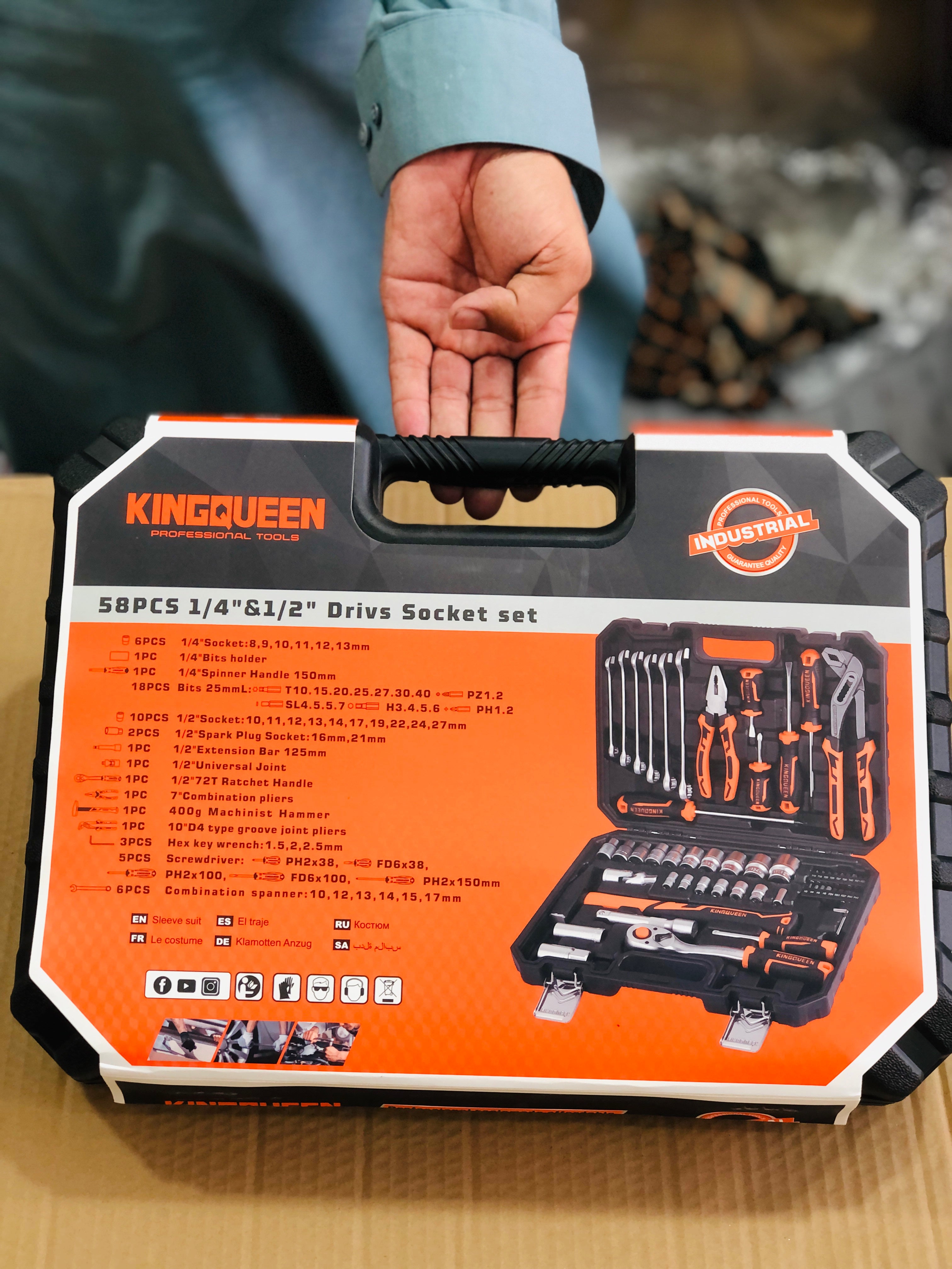 King Queen 58 Pieces Tool kit Set