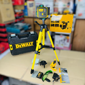 Imported 360 Rechargeable Laser Level – 16-Line Green Laser with Tripod & Remote Control