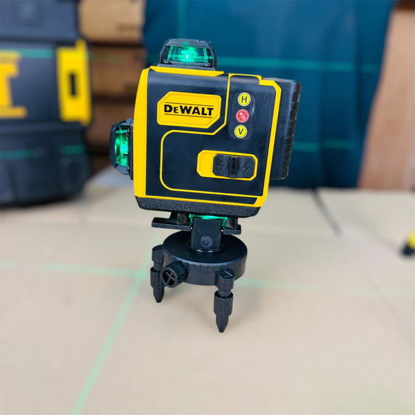 Imported 360 Rechargeable Laser Level – 16-Line Green Laser with Tripod & Remote Control