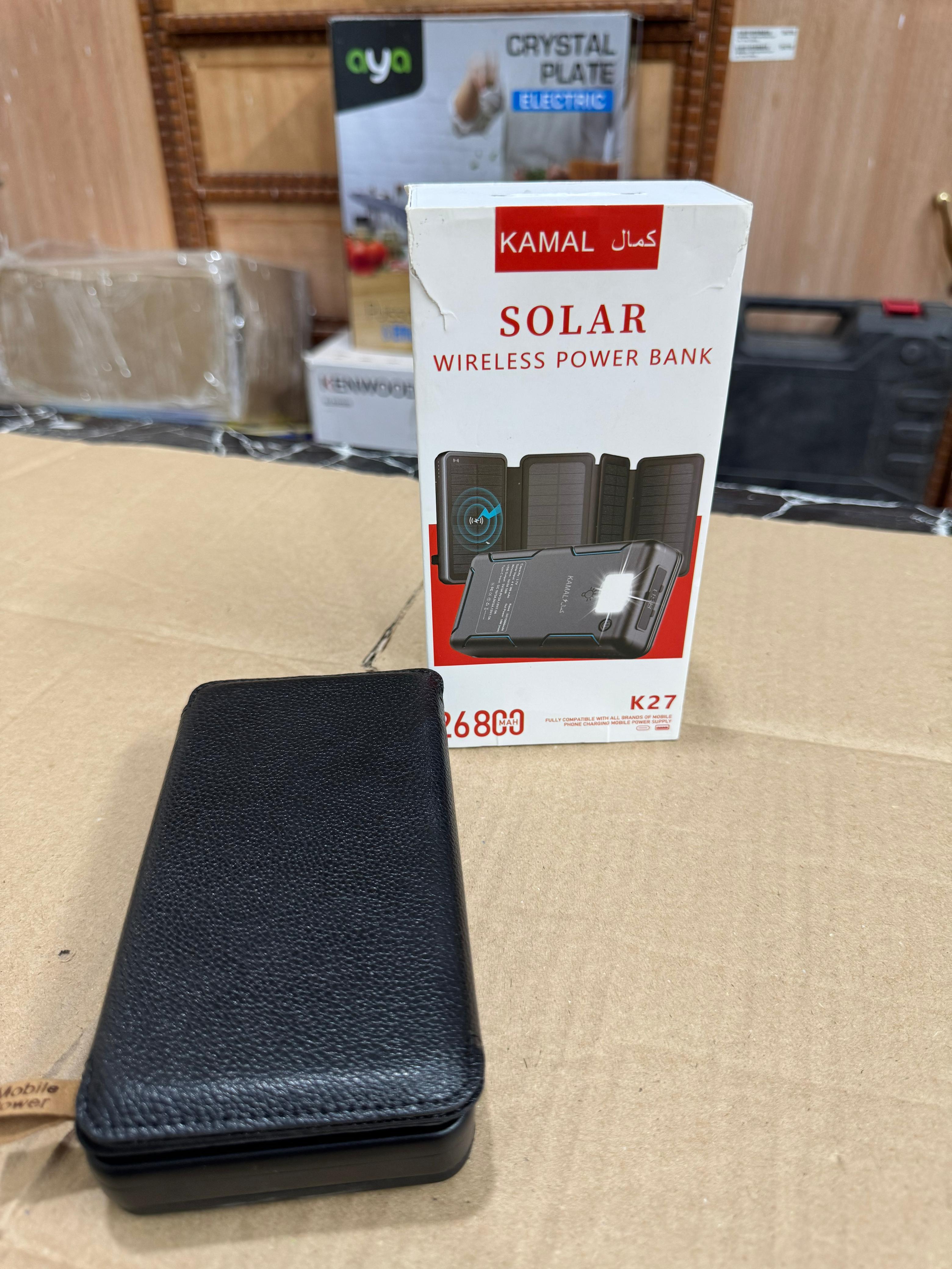 Solar Powered Power Bank 26800mAH K-27