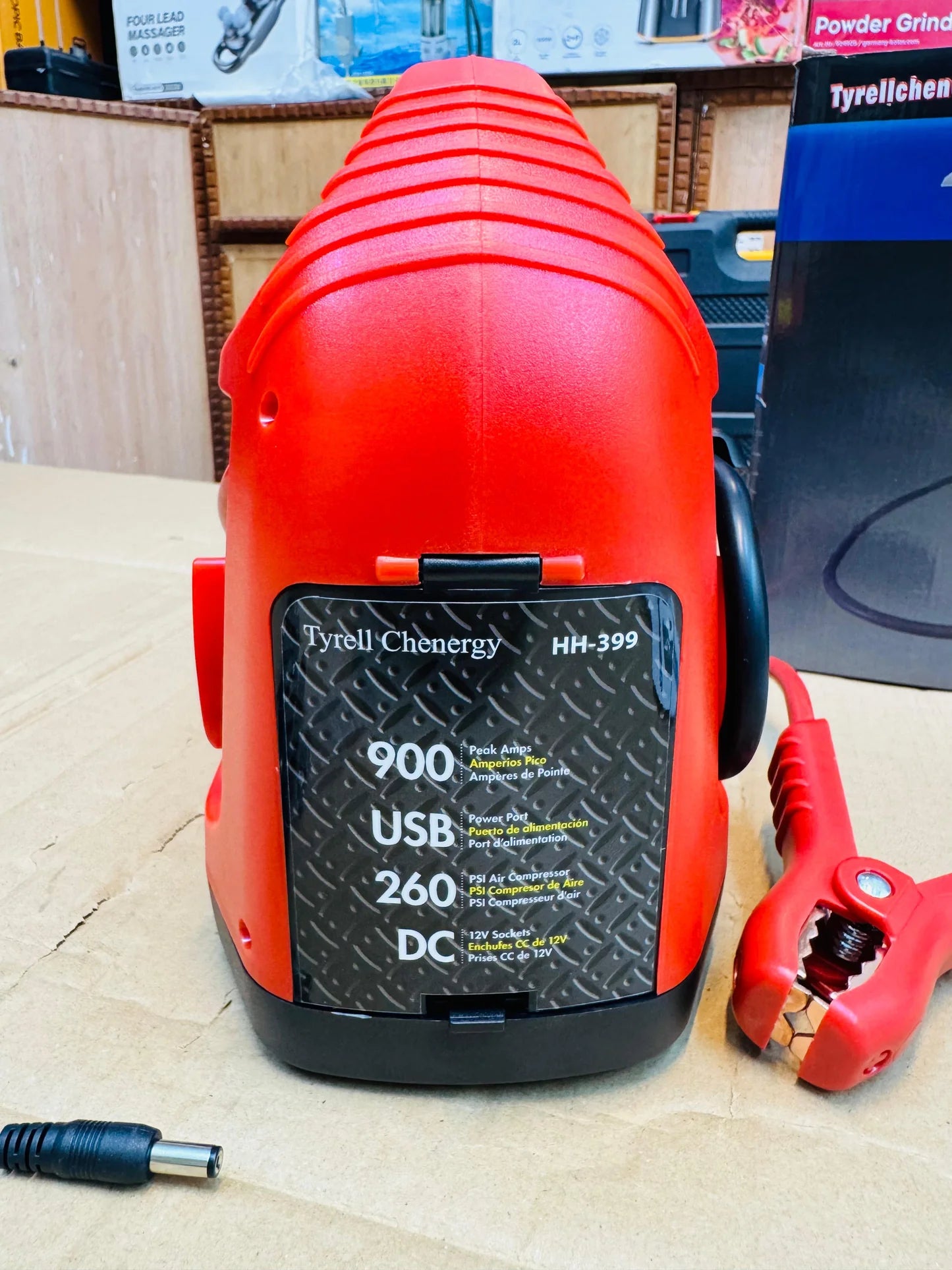 Multifunctional 4 in 1 Jump Starter & Tire Inflator With Power Bank