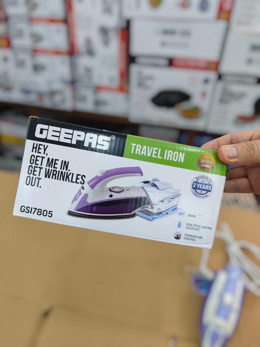 GEEPASS travel steam iron GSI 7805