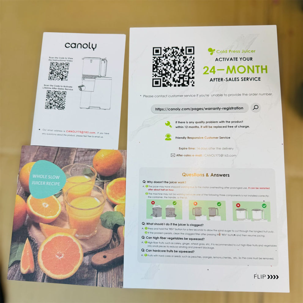 Canoly Cold Press Slow Juicer  JE-75B