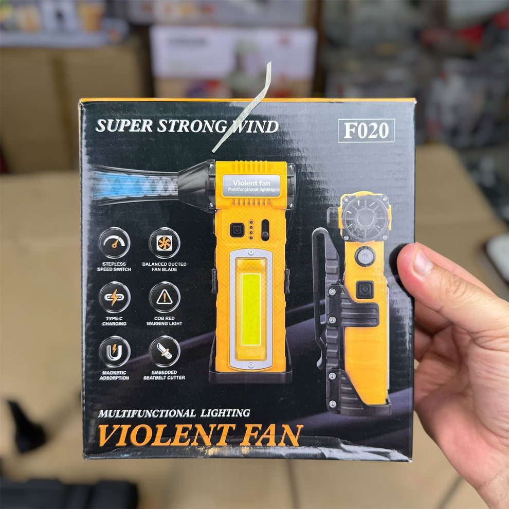 7in 1 Turbo Jet Blower Fan Powerful Flashlight with Cuter