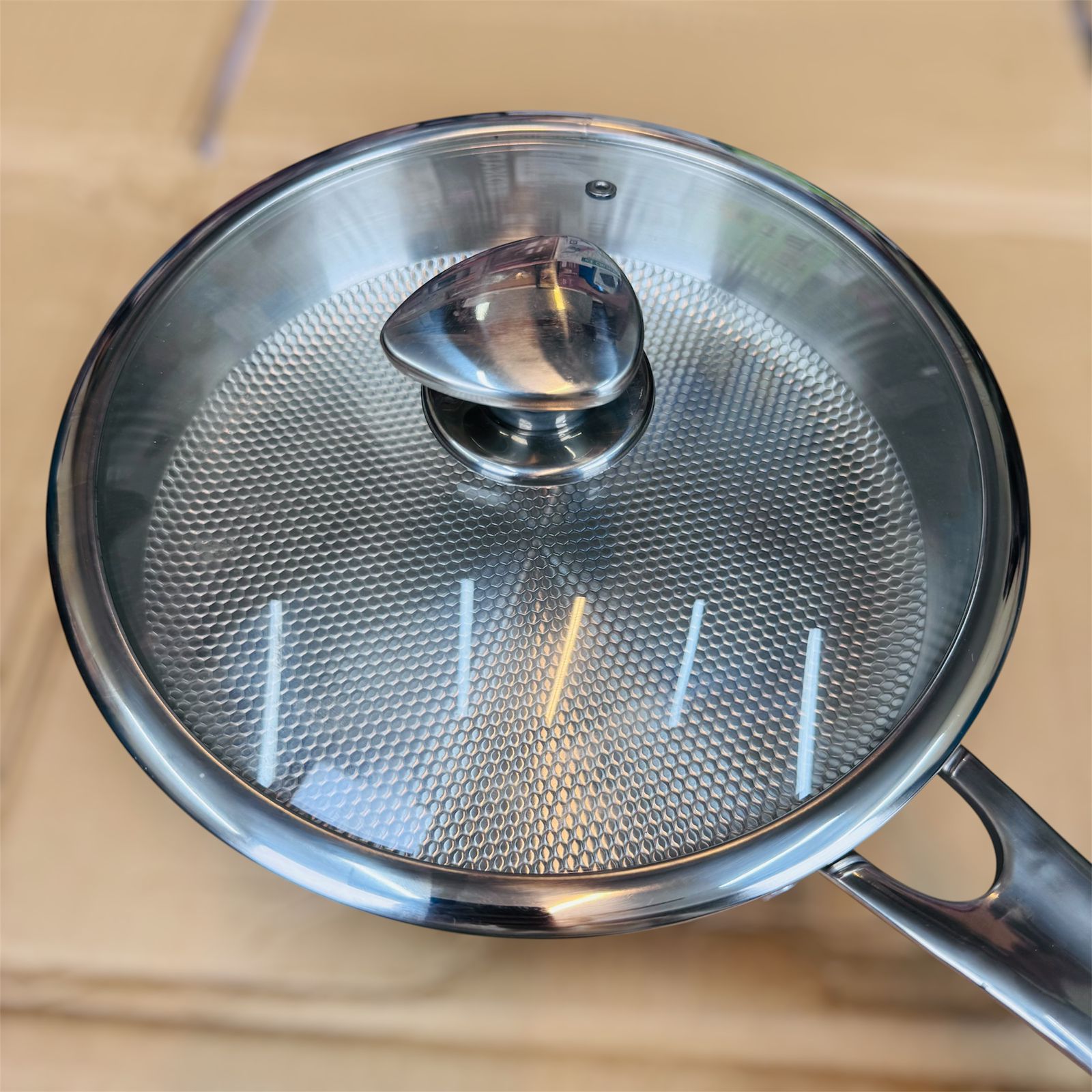 Imported 26cm Fish Coating Havey Stainlees Steel Fry Pan