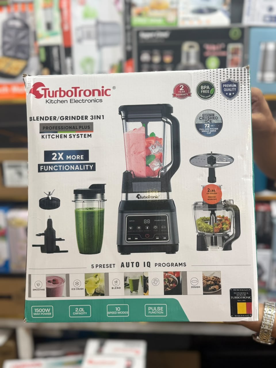 Turbotronic 3-in-1 Food Processor (TT-PB800)