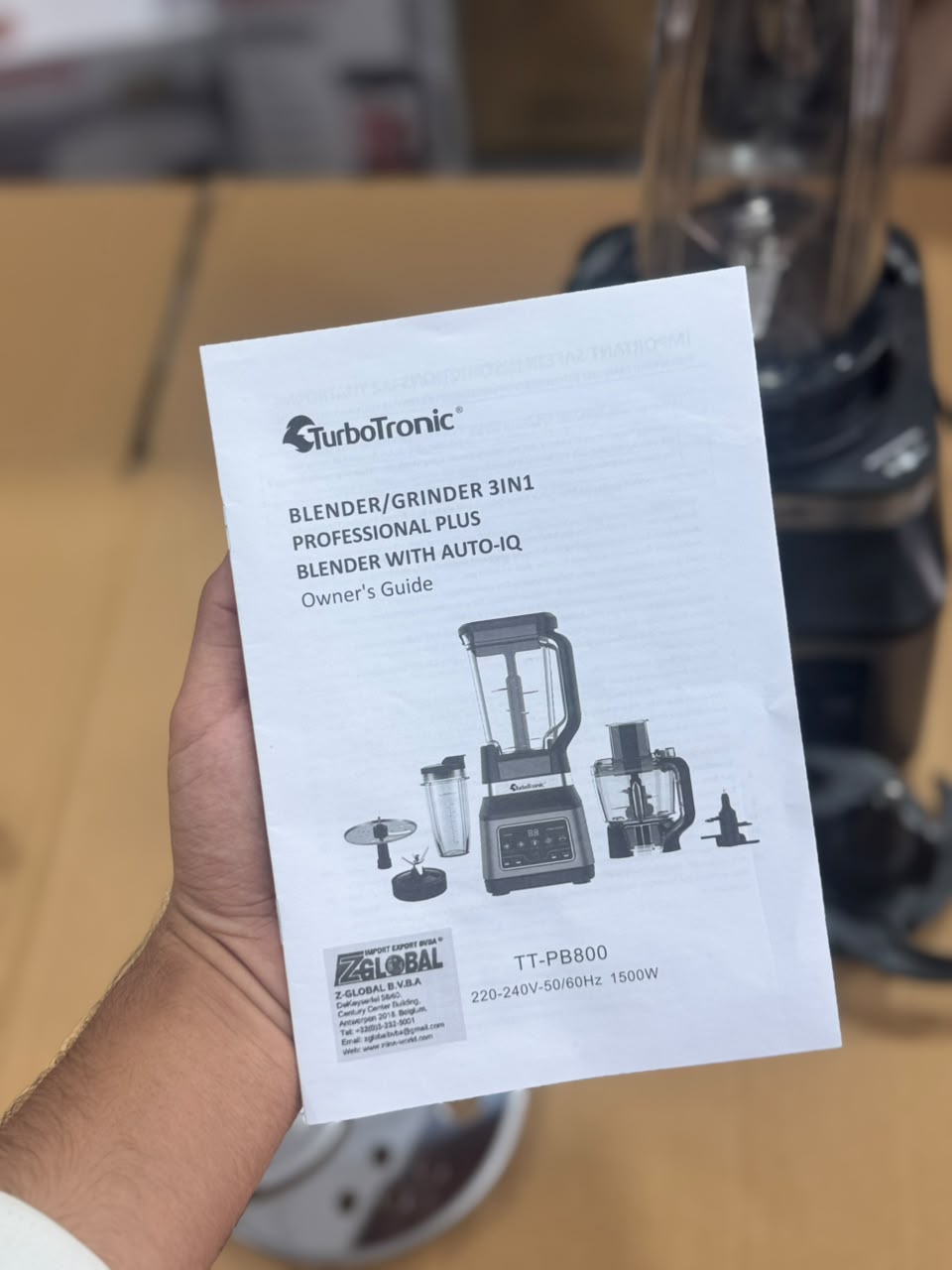 Turbotronic 3-in-1 Food Processor (TT-PB800)