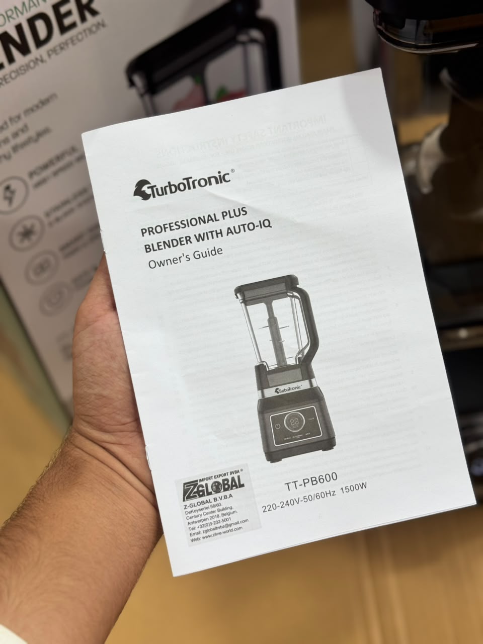 TurboTronic Professional Plus DUO Blender (TT-PB600)