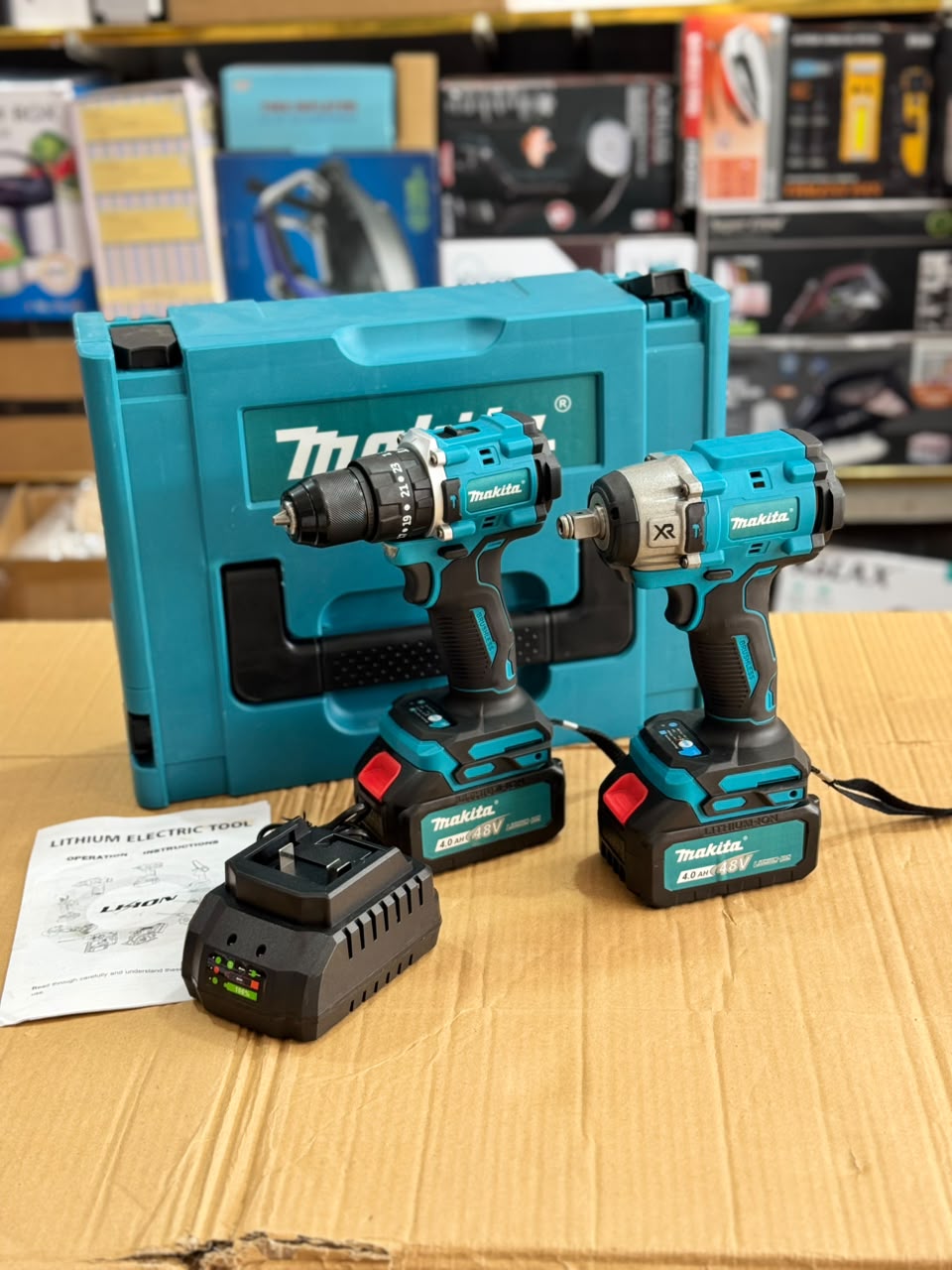 Makita 2in 1 Drill & Impact with Tools Set