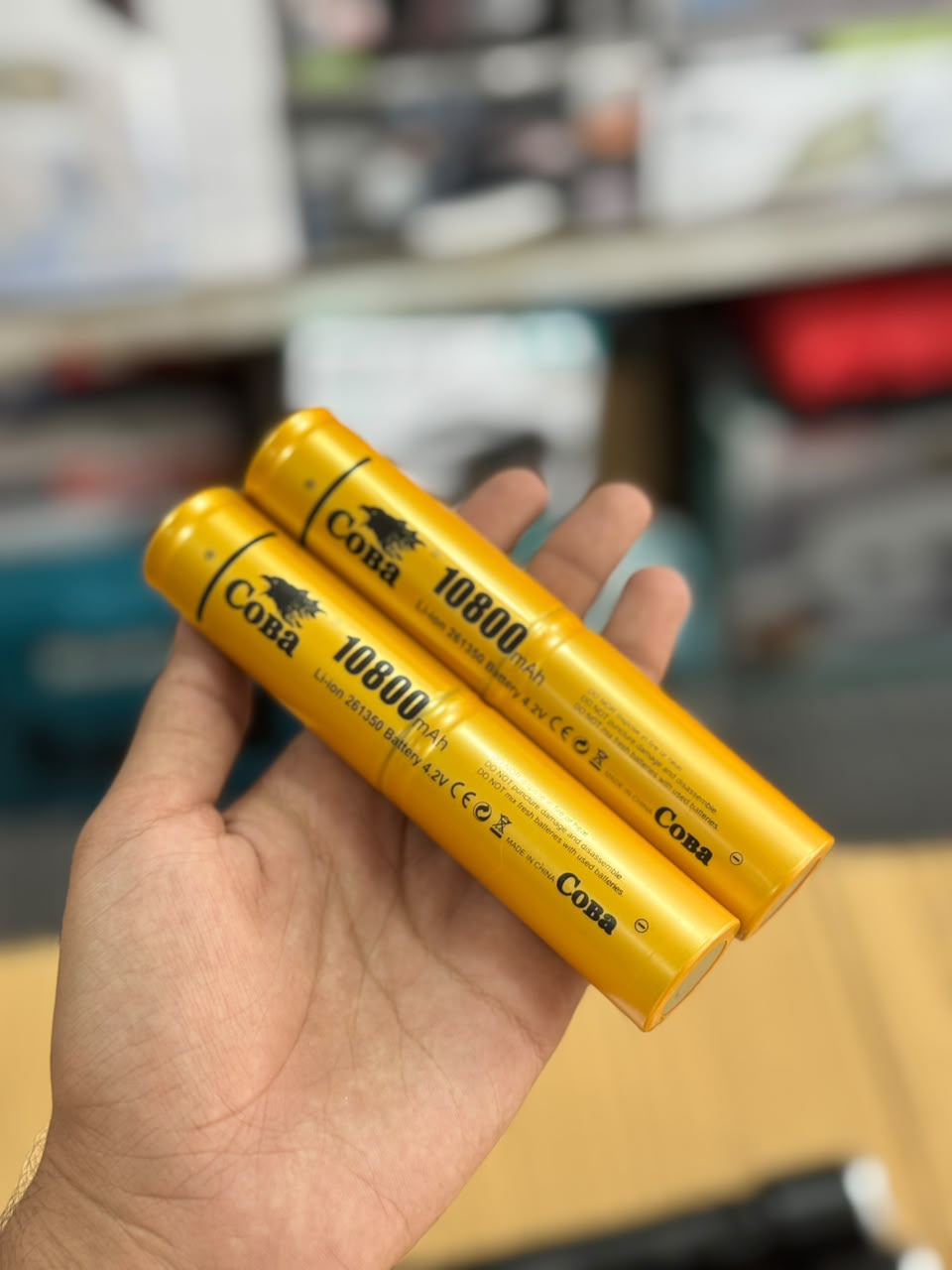 Coba LED Aluminum Alloy Flashlight Torch Set 2pcs CB-2074-2