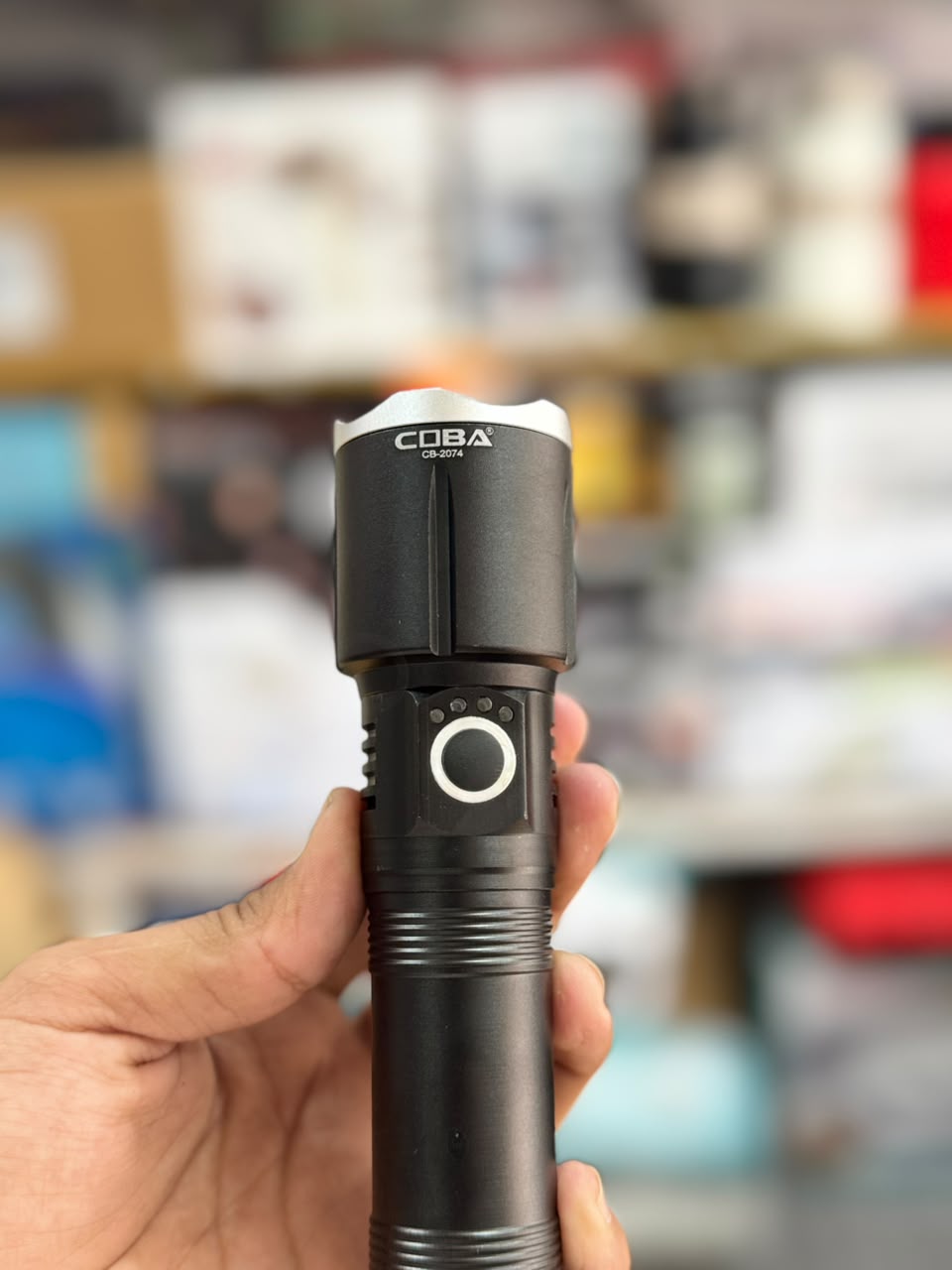 Coba LED Aluminum Alloy Flashlight Torch CB-2074-1