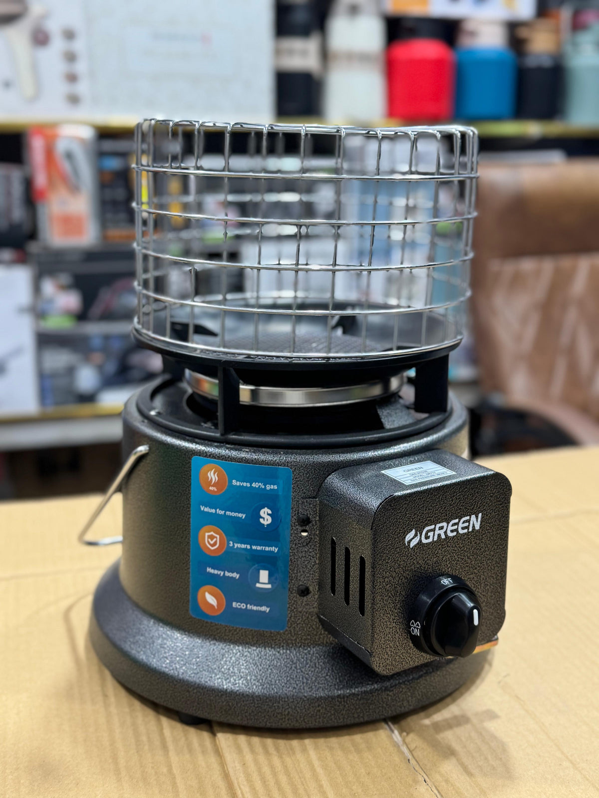 Green 2in 1 Gas Heater GR-777