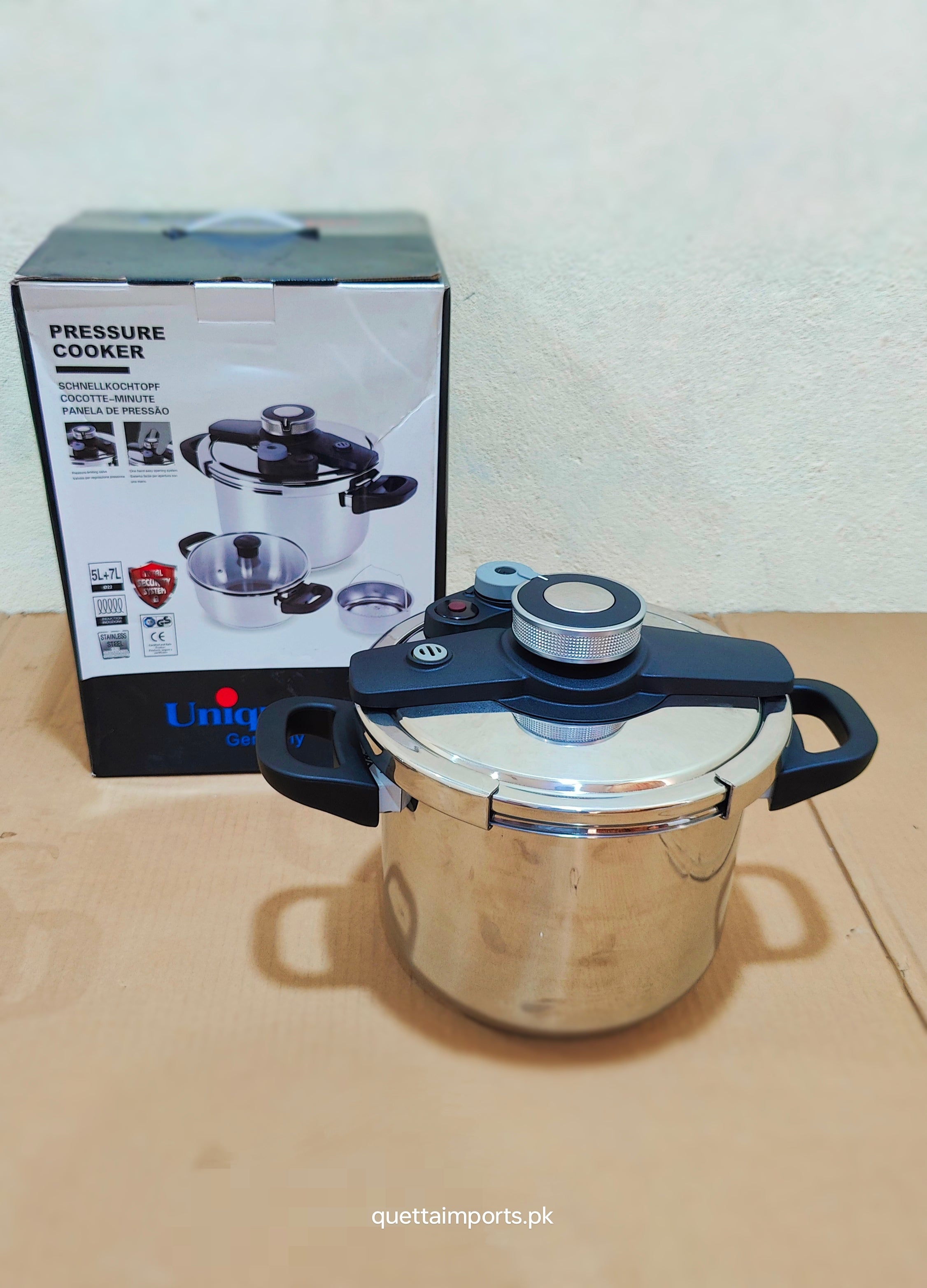 Imported Unique Pro in Stainless Steel Automatic Pressure Cooker 4L 6L