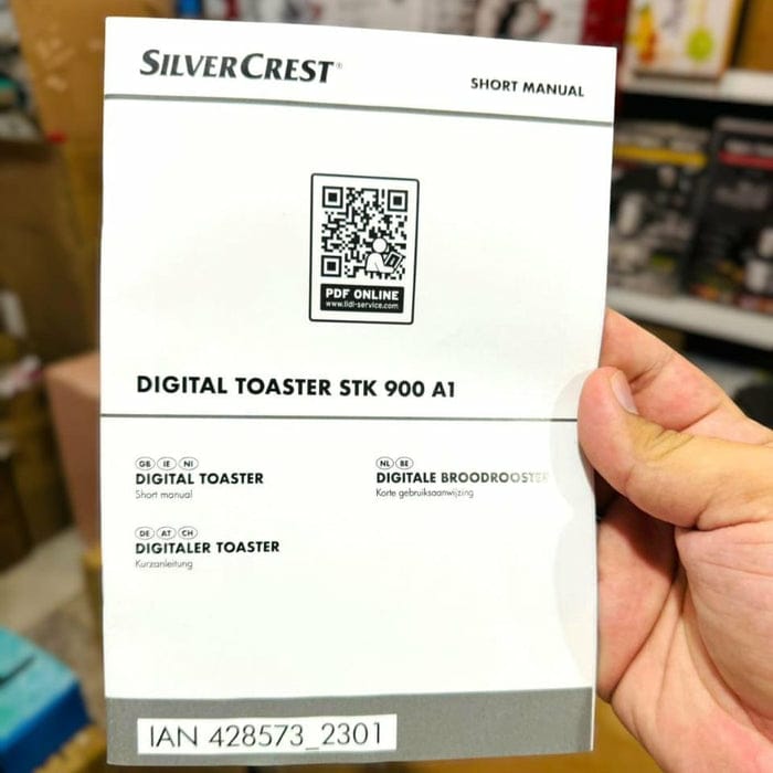Imported Silver Crest Multifunction 2 Slice Digital Touch Pannel  Bread Toaster