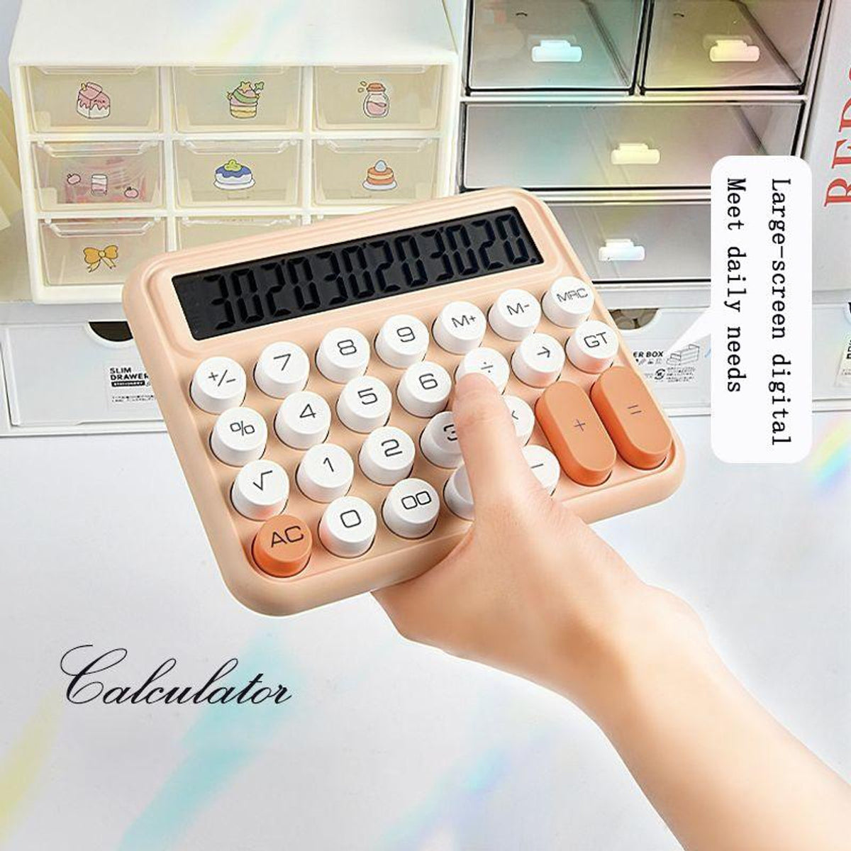 Imported 12-digit Mechanical Keyboard Calculator