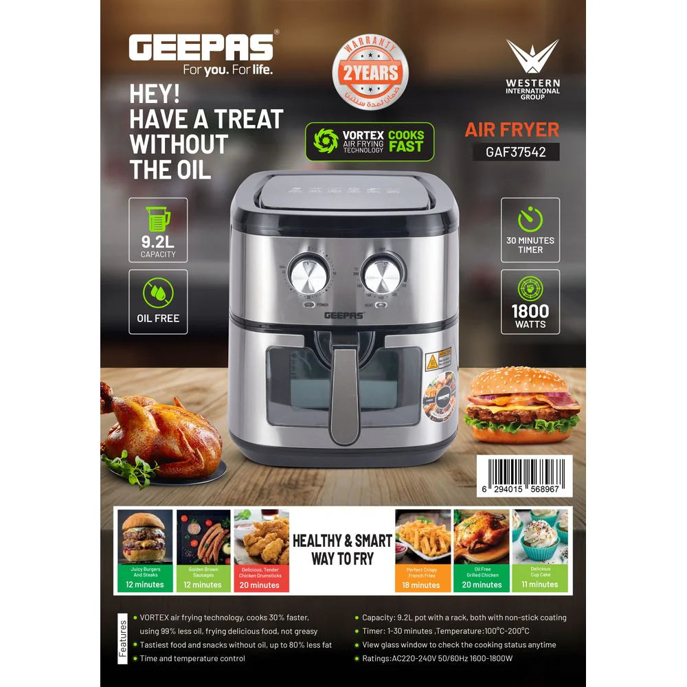 Geepas 9.3L Air Fryer 37542