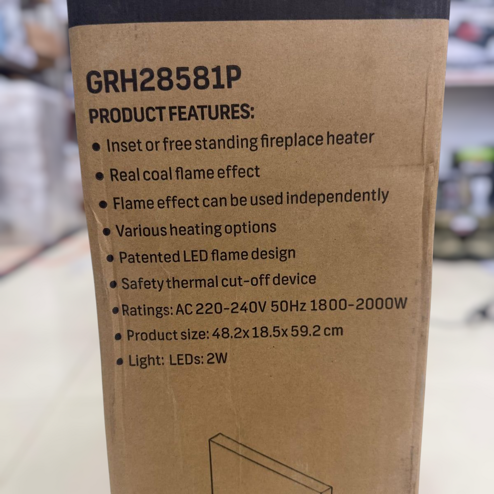 Geepas Coal Flame Effect Electric Heater 28581