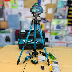 Imported 360 Rechargeable Laser Level – 16-Line Green Laser with Tripod & Remote Control