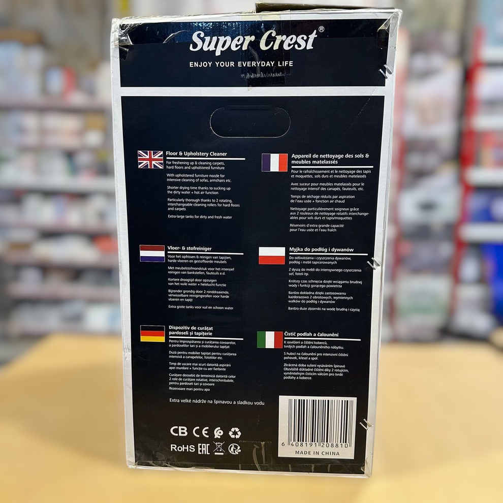 Super Crest Carpet steam Vacuum Cleaner SCT-1042