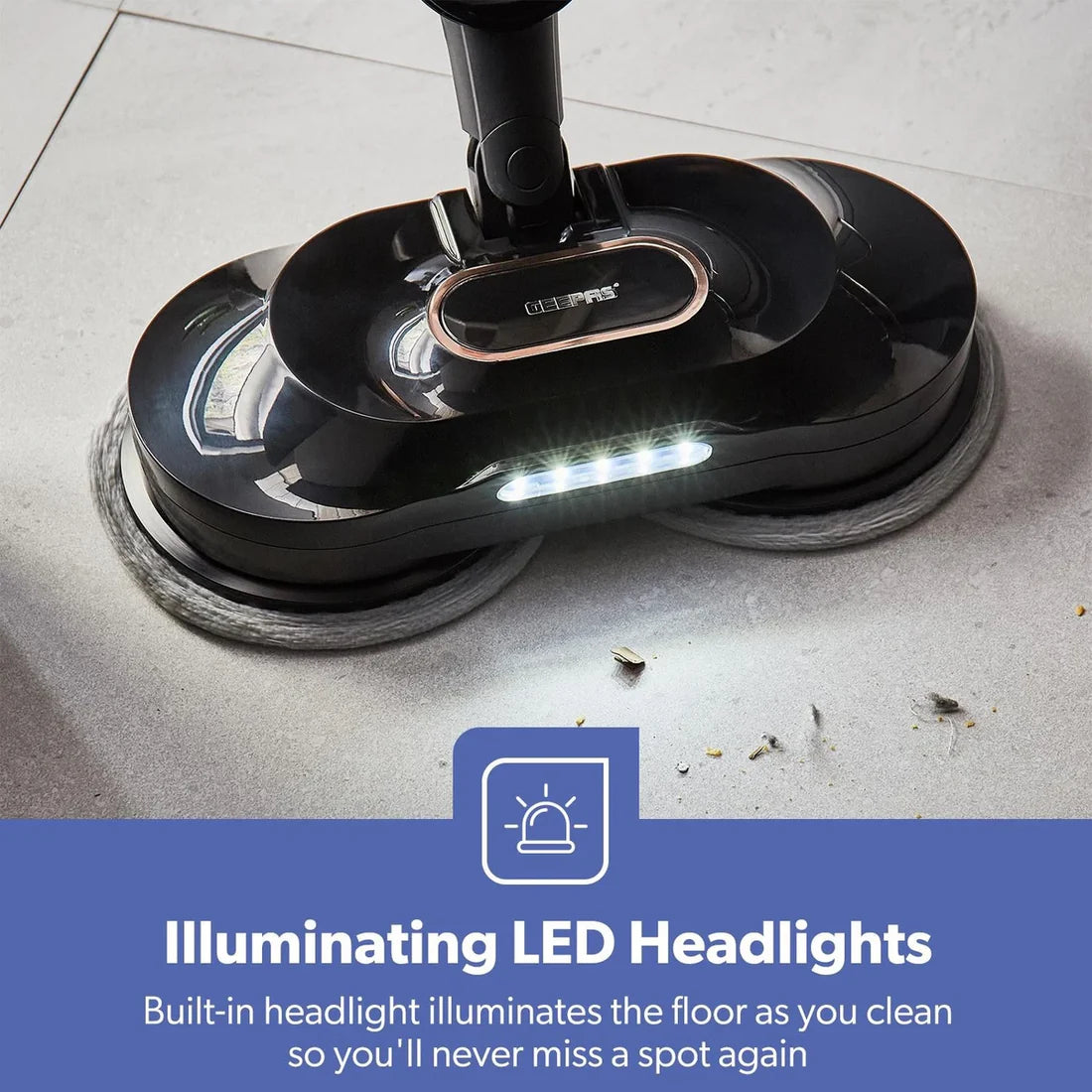 GEEPAS Digital Steam Mop Upright Steam Cleaner Floor Mop 63077