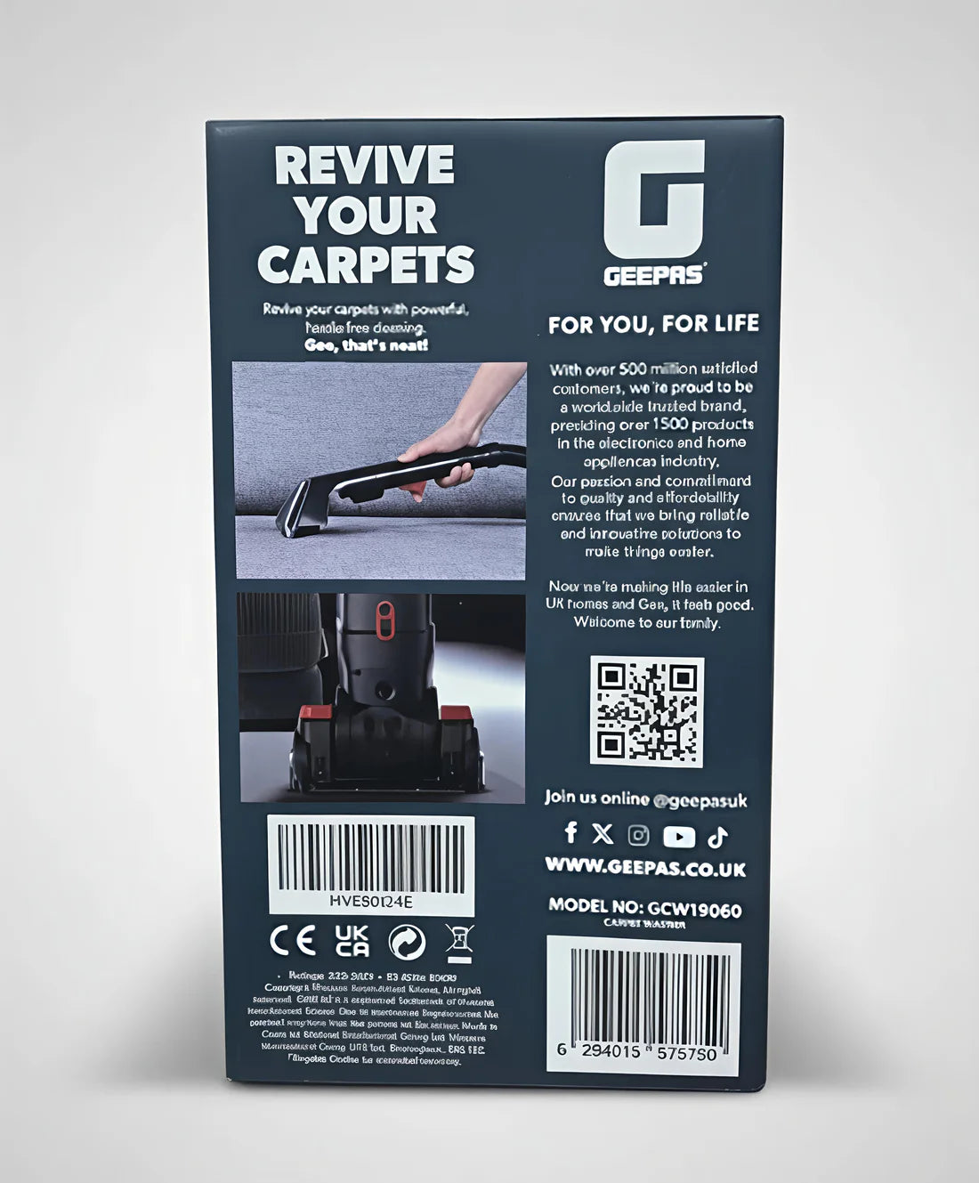 Geepas Carpet Washer Floor Cleaner GCW19060