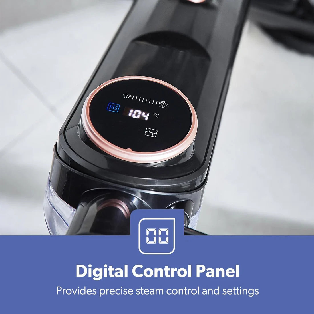 GEEPAS Digital Steam Mop Upright Steam Cleaner Floor Mop 63077